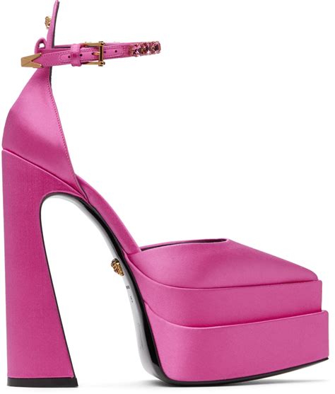 versace pink heel